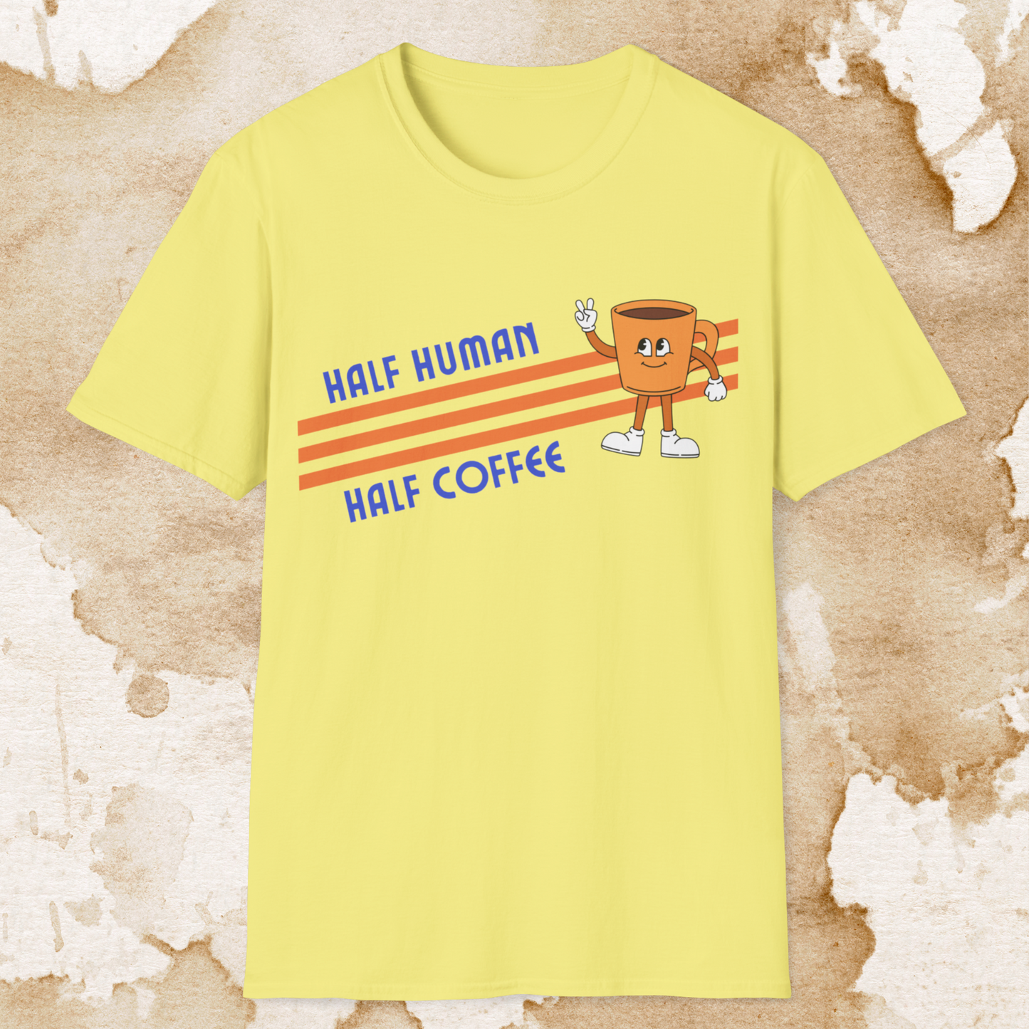 half human, half coffee t-shirt