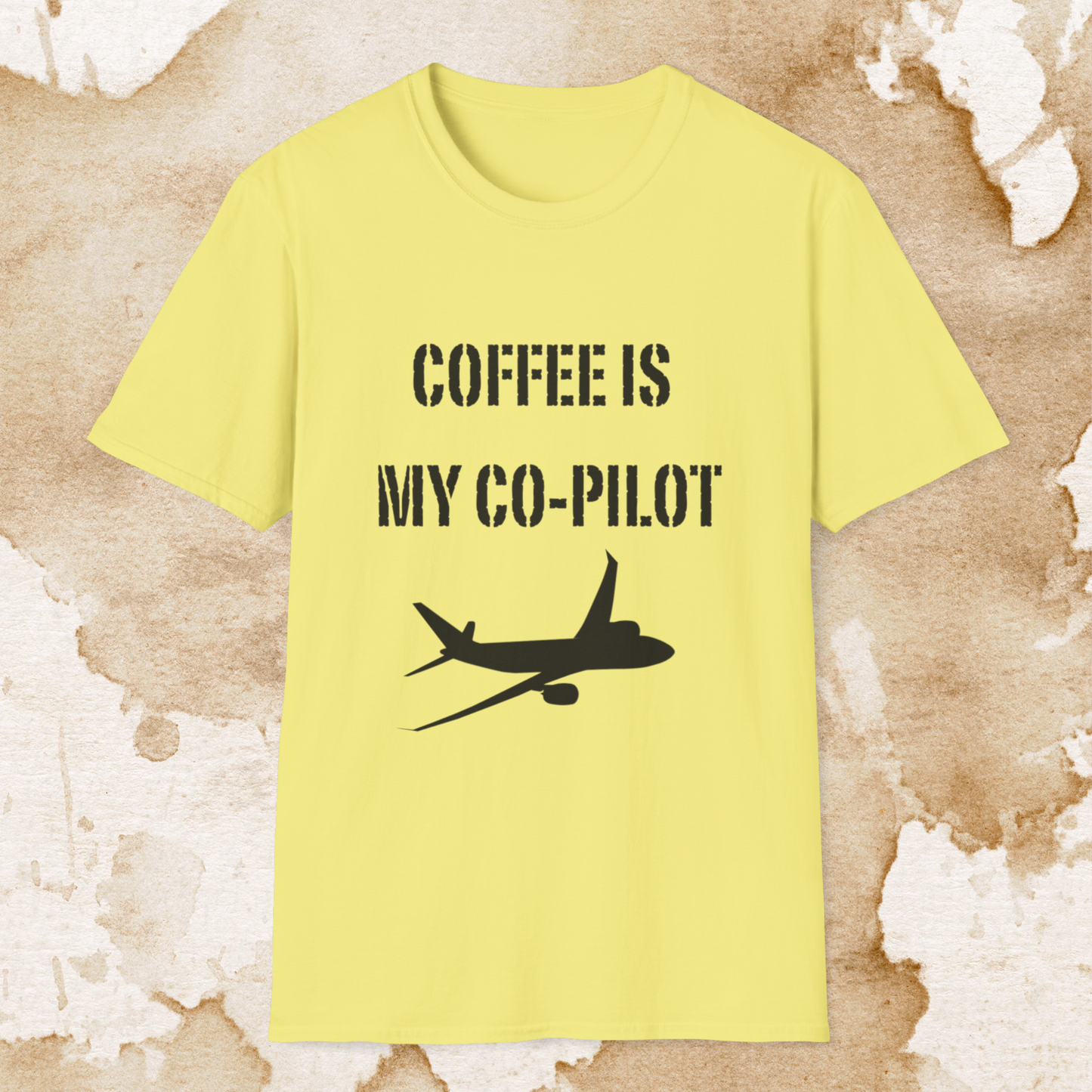 coffee is my co-pilot t-shirt