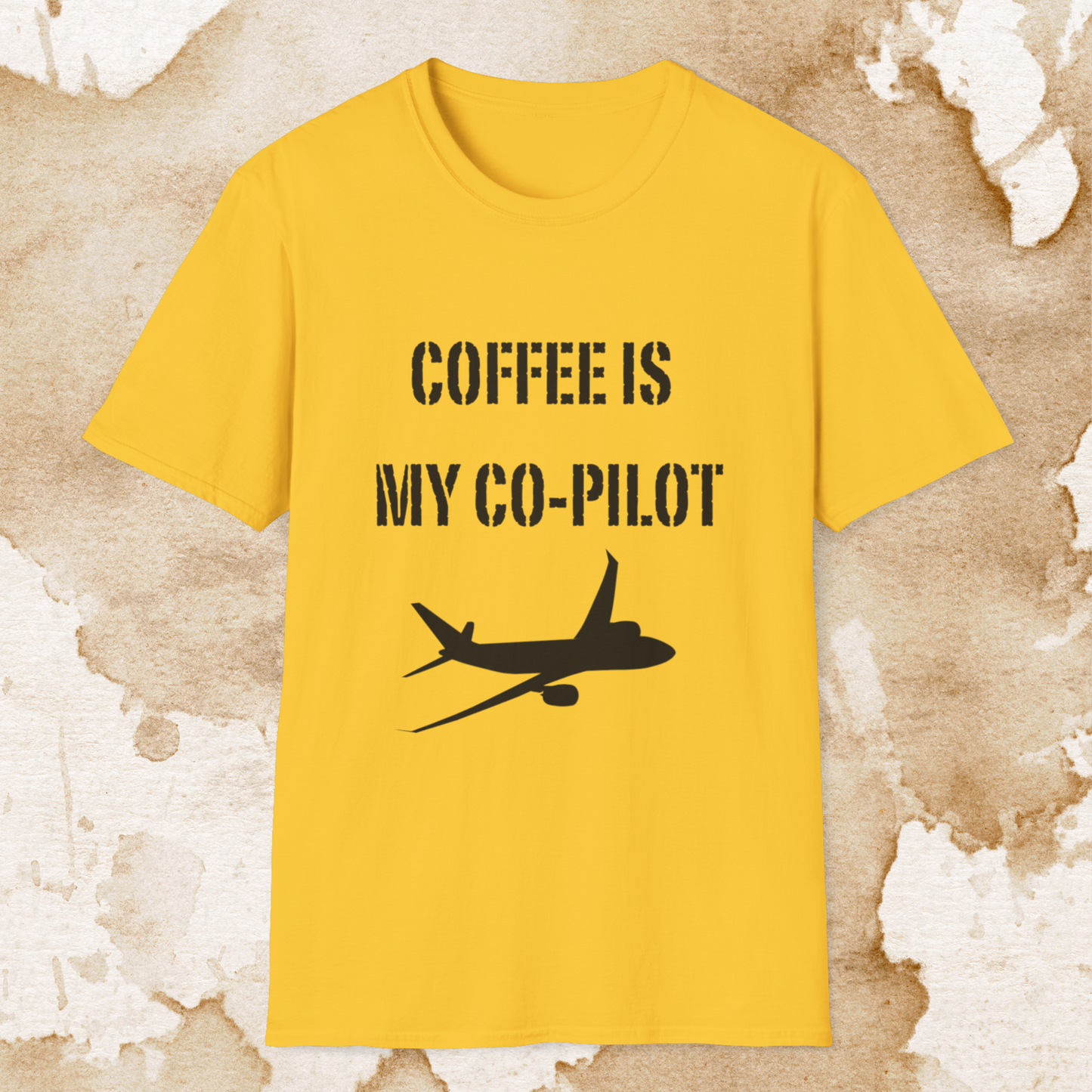 coffee is my co-pilot t-shirt
