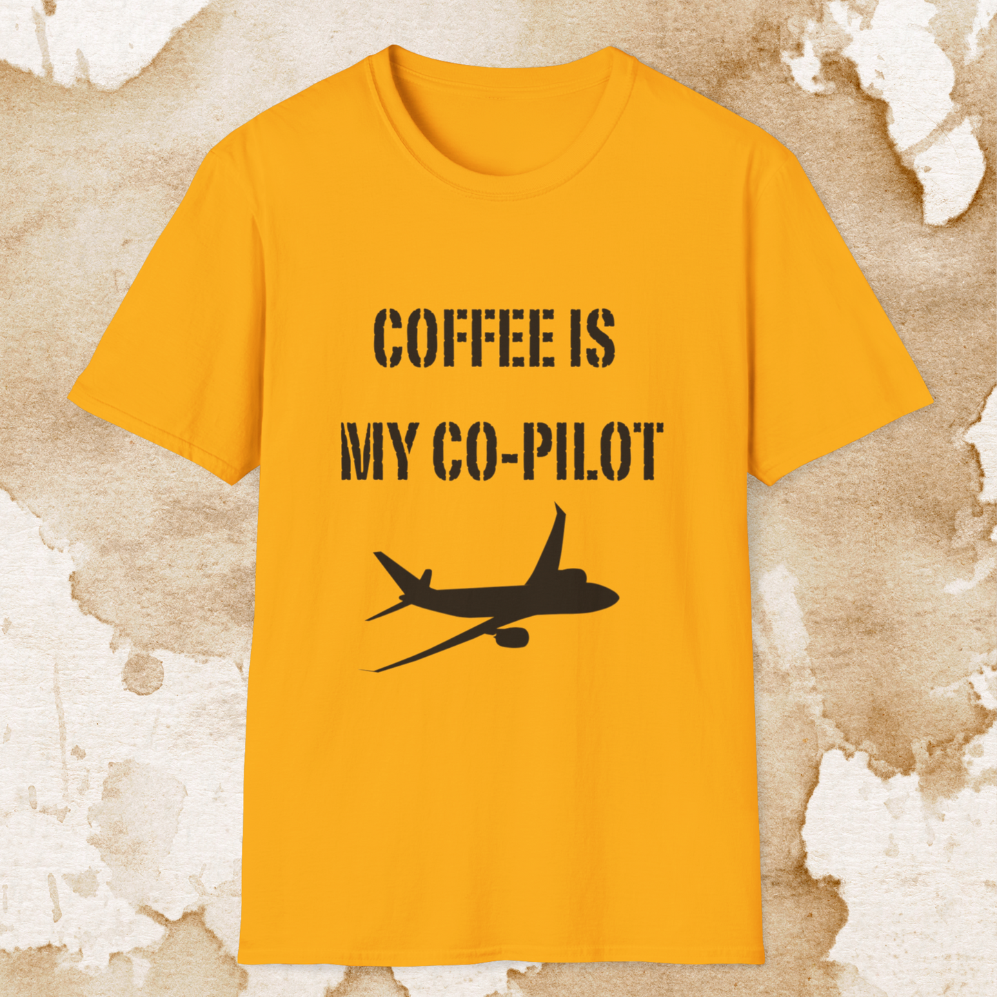 coffee is my co-pilot t-shirt