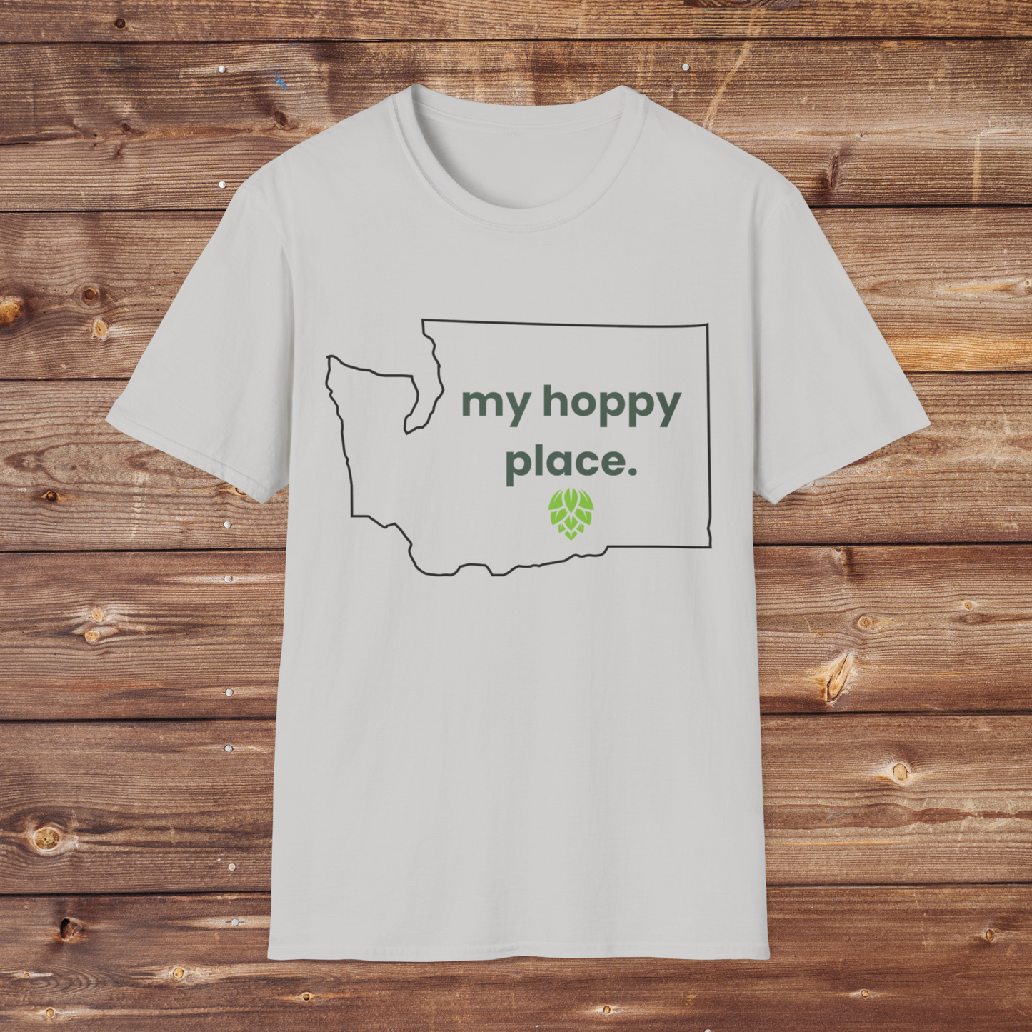 my hoppy place (washington) t-shirt