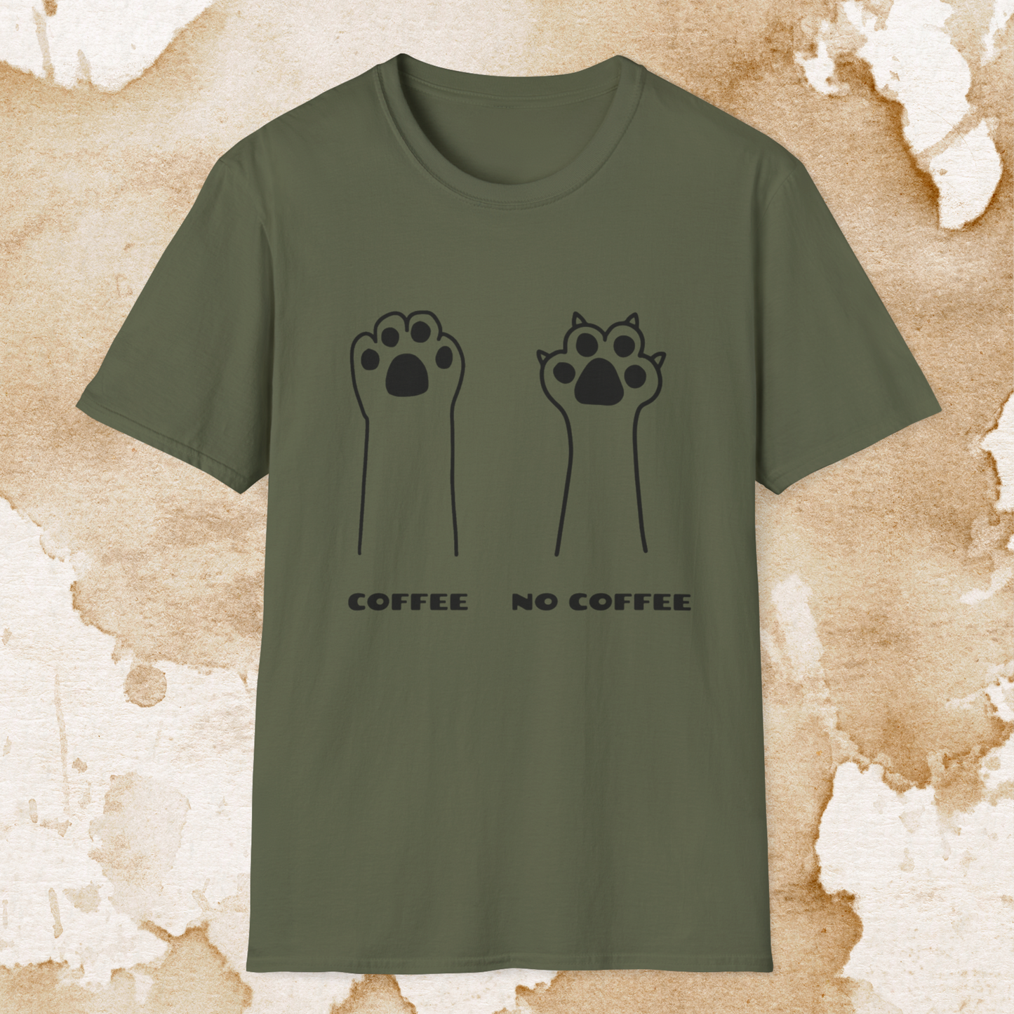 coffee claws t-shirt