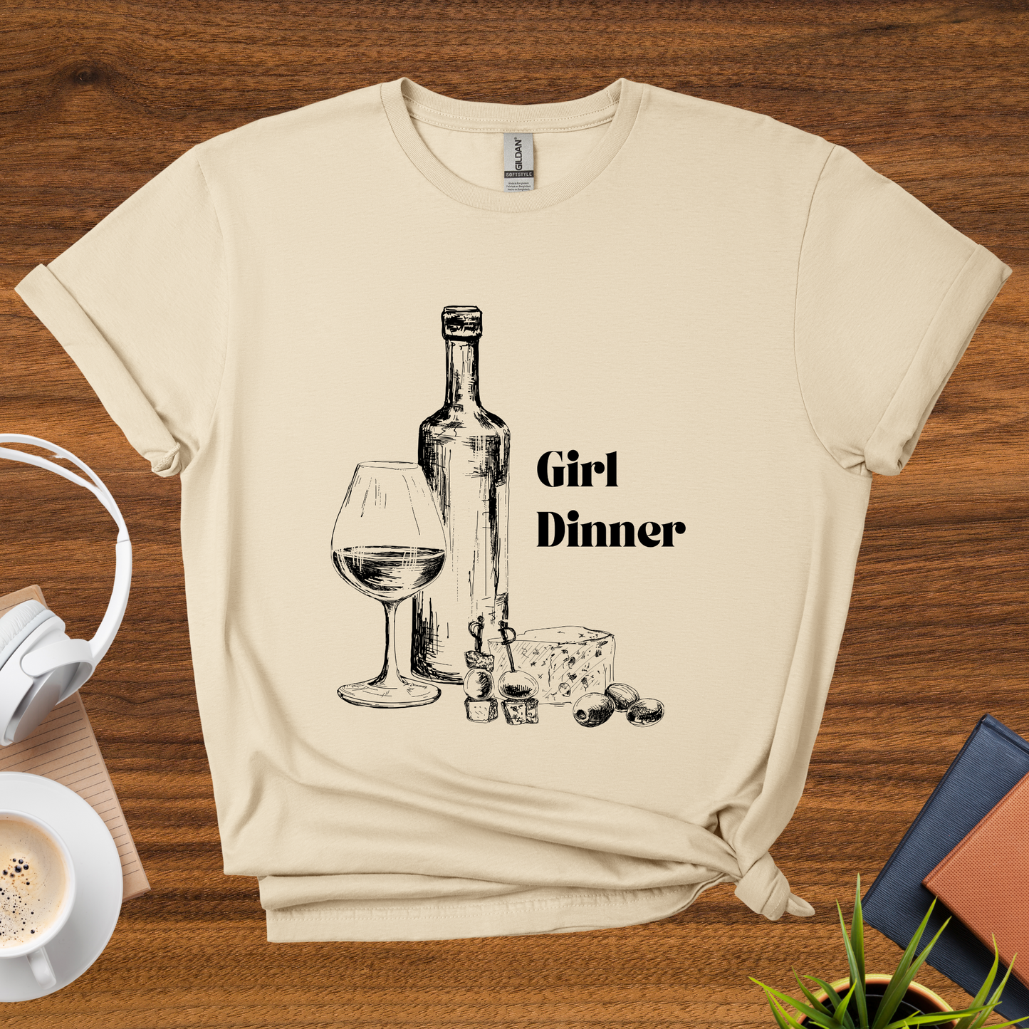 girl dinner t-shirt