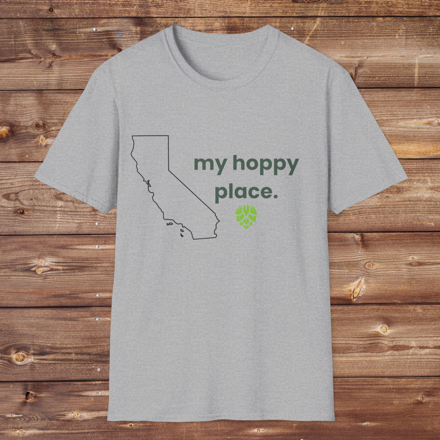 my hoppy place (california) t-shirt