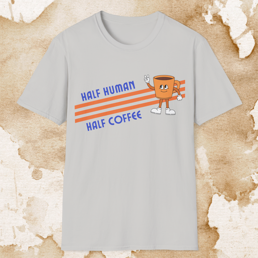 half human, half coffee t-shirt