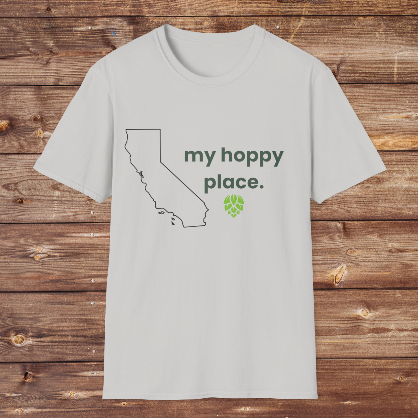 my hoppy place (california) t-shirt