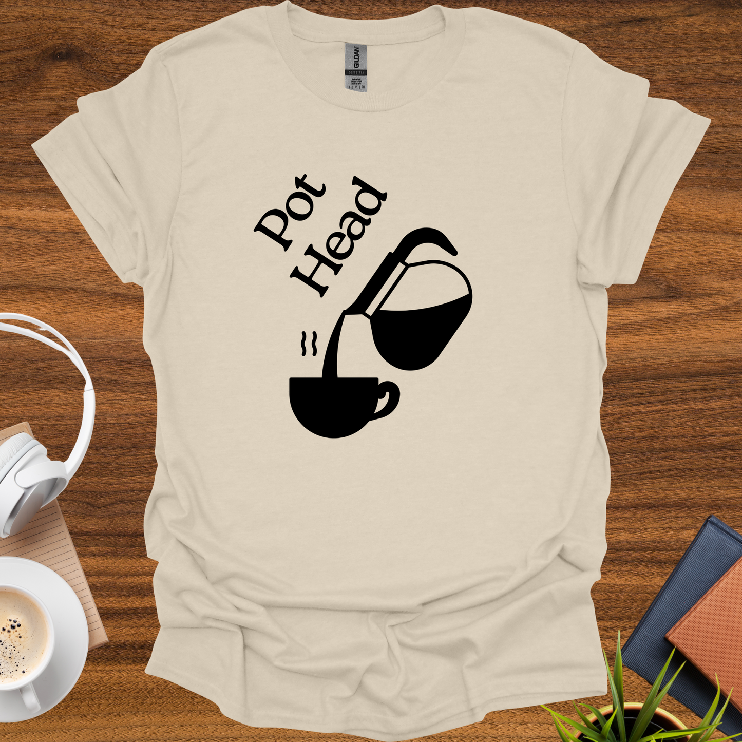 [coffee] pot head t-shirt