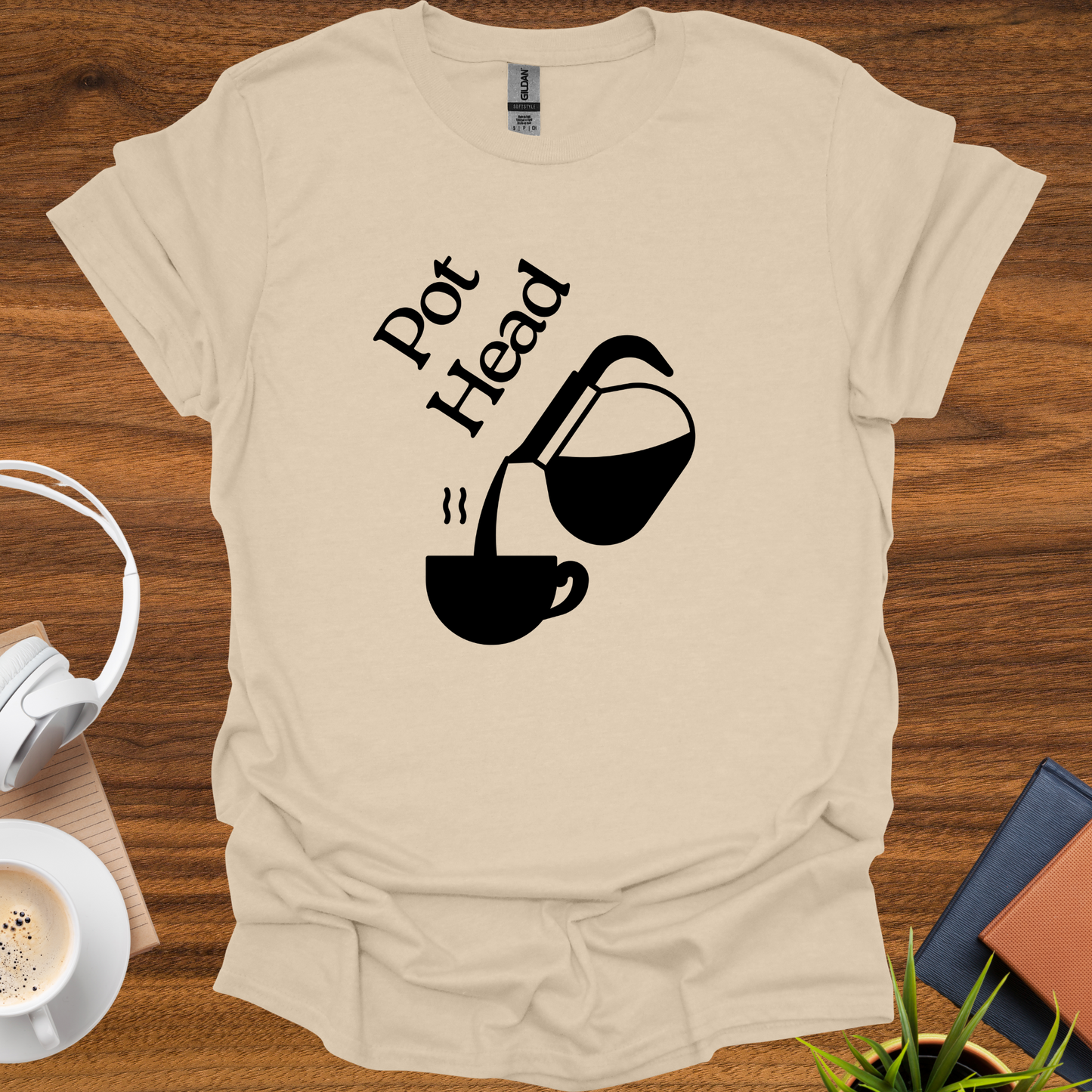 [coffee] pot head t-shirt