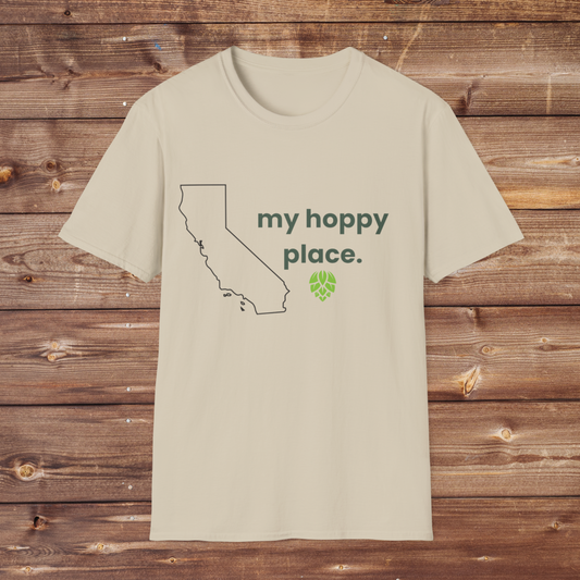 my hoppy place (california) t-shirt