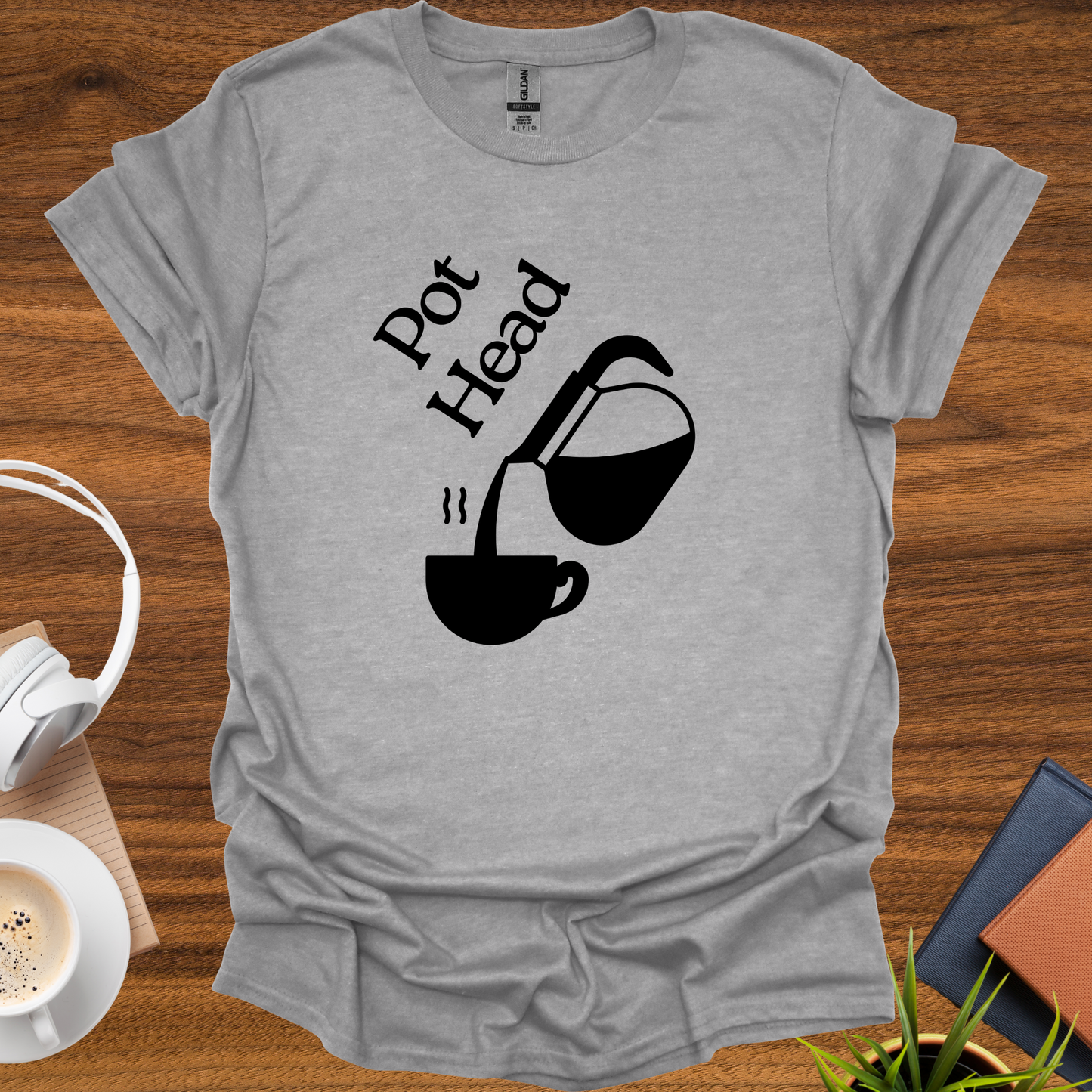 [coffee] pot head t-shirt