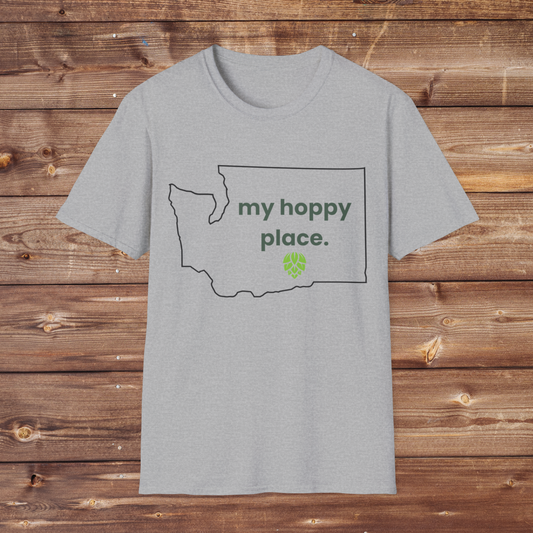 my hoppy place (washington) t-shirt