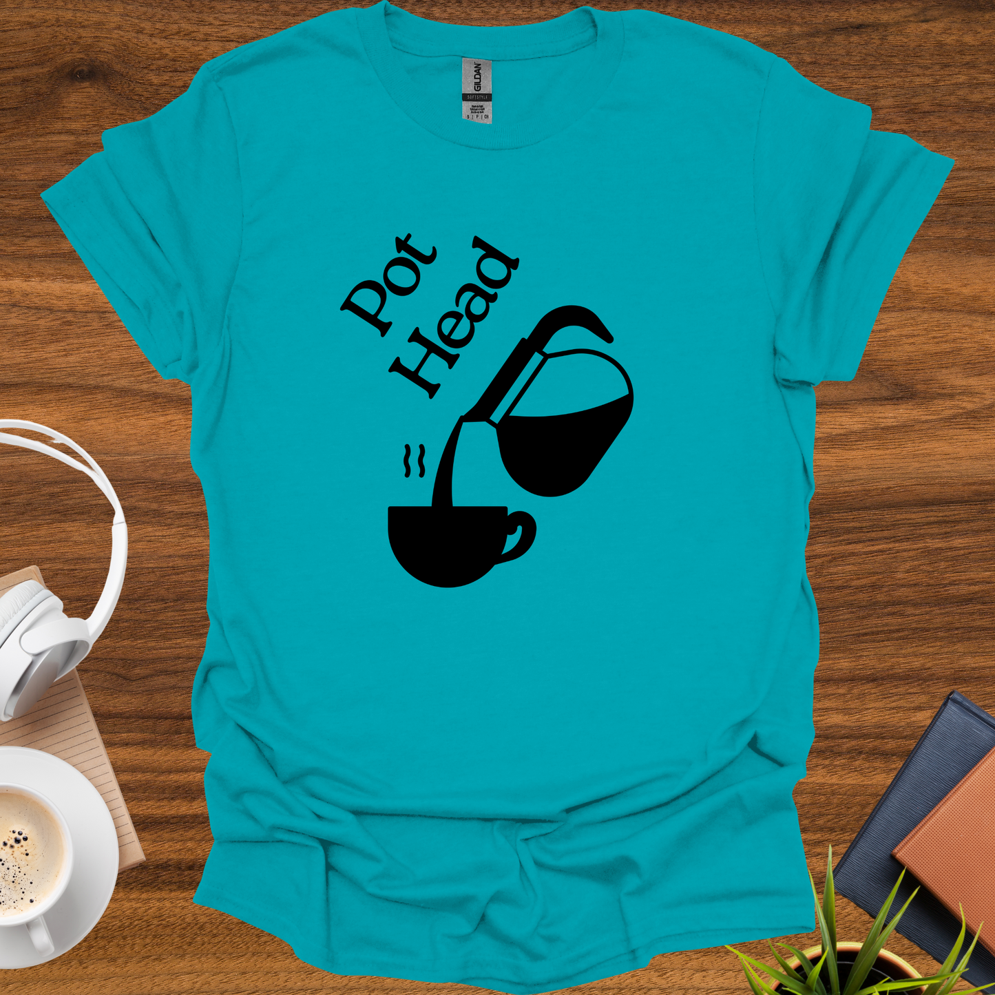 [coffee] pot head t-shirt