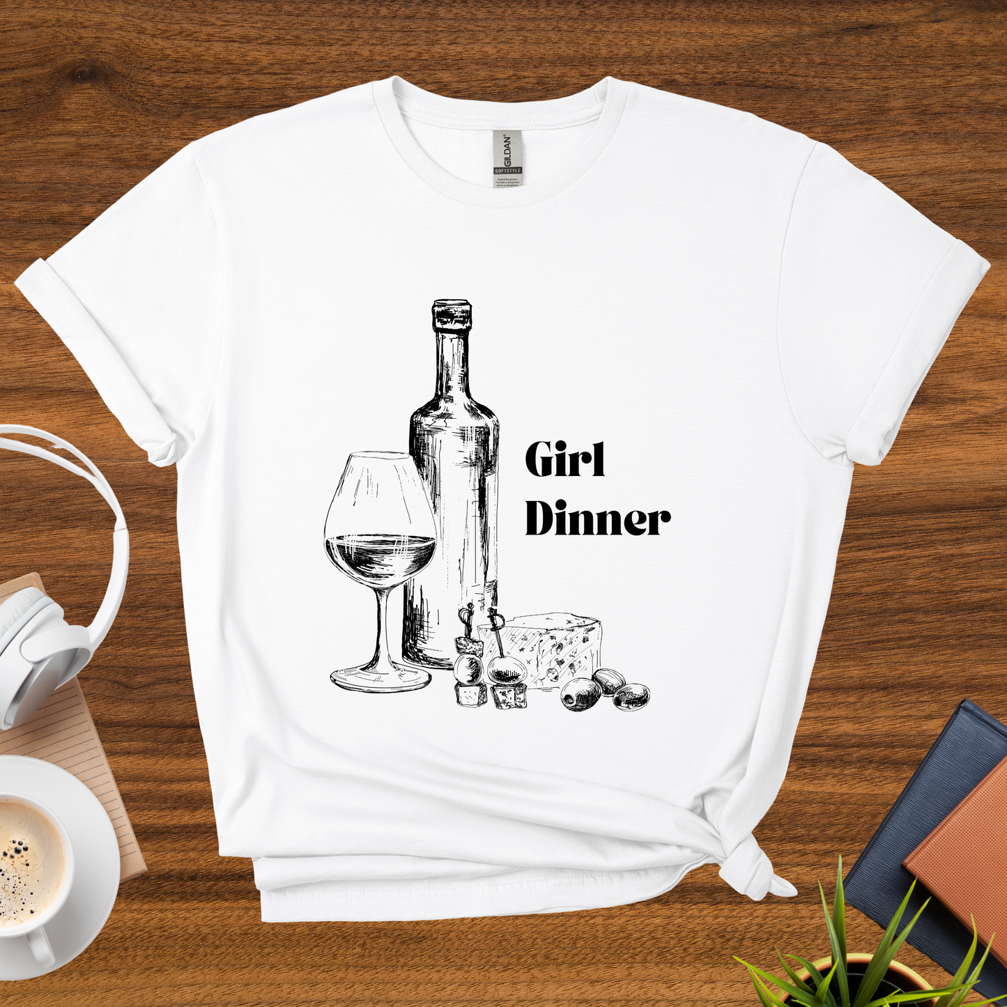girl dinner t-shirt